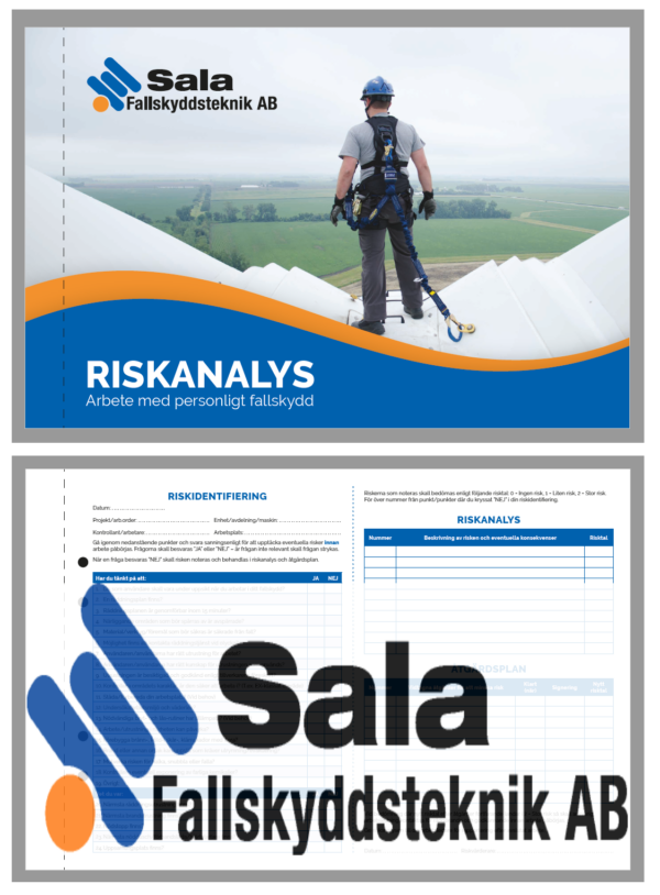 Sala Fallskyddsteknik | Fallskyddsutrustning | Riskanalyshäfte